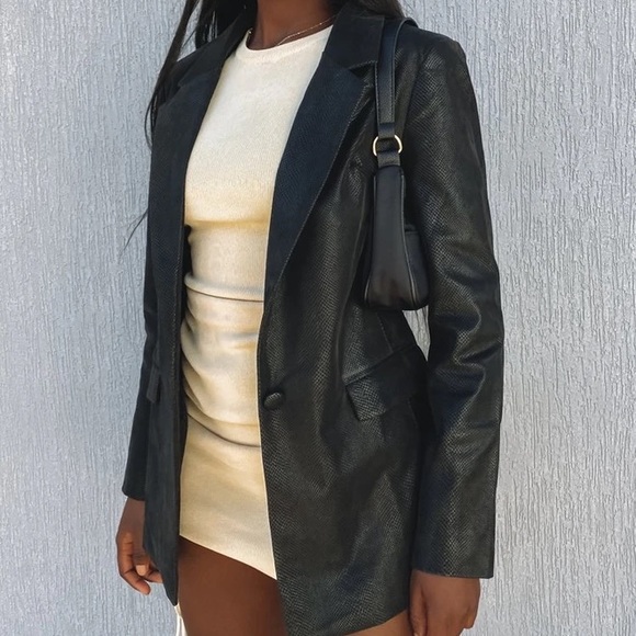 Princess polly leather blazer Clearance
